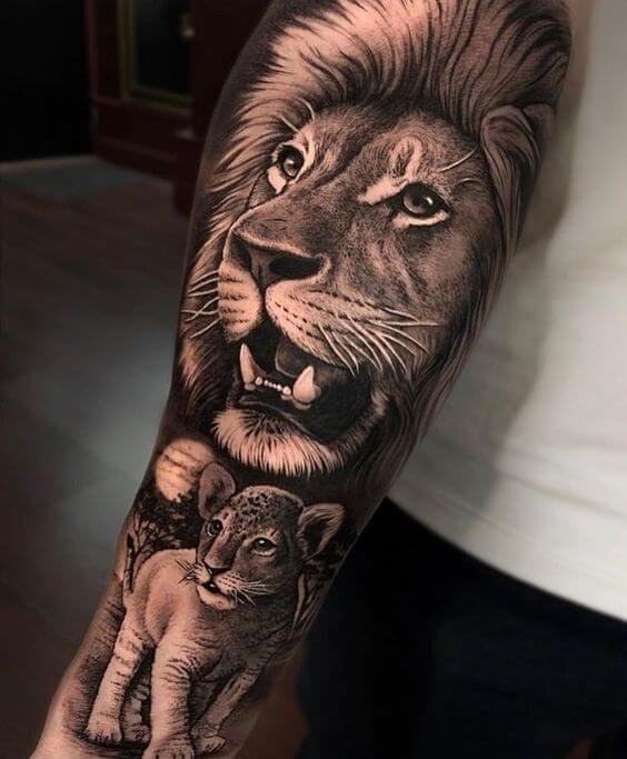 15+ Cool Lion Tattoo Designs - PetPress